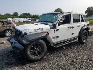 2021 Jeep Wrangler Unlimited 80th Anniversary с VIN 1C4HJXDG4MW794519, выставлен на аукционе Copart как лот 60116105 с пробегом 25 708 миль миль и Списание • Salvage title. История ставок и продаж доступна на DreamBid. Изображение 1.