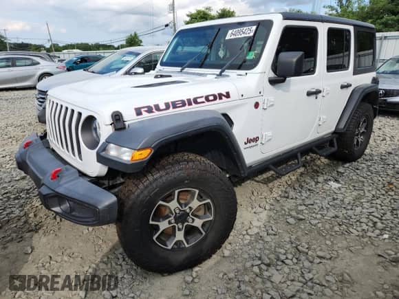 2021 Jeep Wrangler Unlimited Rubicon z VIN 1C4HJXFN9MW511737, wystawiony jako Copart lot #64095425 z przebiegiem 49 368 mil mil oraz Szkoda całkowita • Salvage title. Historia ofert i sprzedaży dostępna na DreamBid. Obrazek 1.