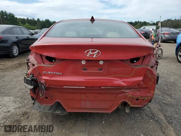 2018 Hyundai Elantra SEL with VIN 5NPD84LFXJH377442, listed as a Copart auction lot 70539895 with 79,383 mi miles and Salvage title. Bid and sale history available at DreamBid. Image 6.