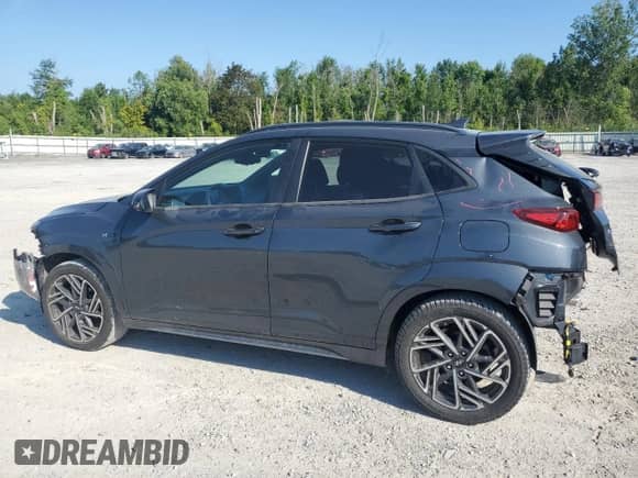 2023 Hyundai Kona N Line с VIN KM8K33A36PU938836, выставлен на аукционе Copart как лот 68021135 с пробегом 27 554 миль миль и Списание • Salvage title. История ставок и продаж доступна на DreamBid. Изображение 2.