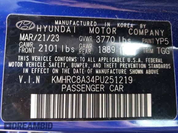 2023 Hyundai Venue SEL с VIN KMHRC8A34PU251219, выставлен на аукционе Copart как лот 67202864 с пробегом 20 855 миль миль и Чистый • Clean title. История ставок и продаж доступна на DreamBid. Изображение 12.