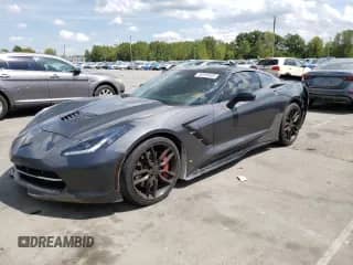 2014 Chevrolet Corvette Z51 3LT with VIN 1G1YM2D72E5103515, listed as a Copart auction lot 69300025 with 60,799 mi miles and Salvage title. Bid and sale history available at DreamBid. Image 1.