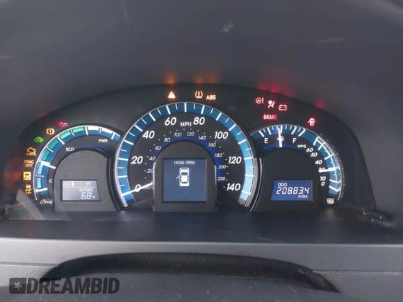 2012 Toyota Camry XLE with VIN 4T1BD1FK2CU016995, listed as a IAAI auction lot 43390763 with 208,834 mi miles and . Bid and sale history available at DreamBid. Image 7.