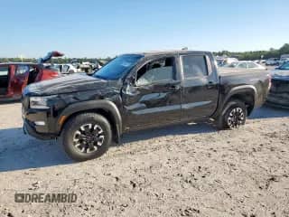 2024 Nissan Frontier Pro-4X with VIN 1N6ED1EKXRN656164, listed as a Copart auction lot 86145175 with 9,114 mi miles and Salvage title. Bid and sale history available at DreamBid. Image 1.