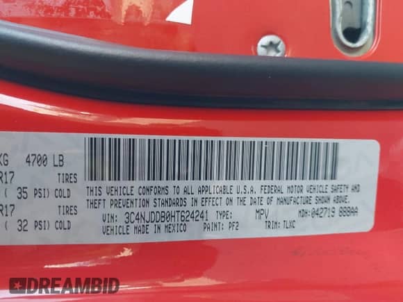 2017 Jeep Compass Trailhawk с VIN 3C4NJDDB0HT624241, выставлен на аукционе IAAI как лот 43318185 с пробегом 80 440 миль миль и . История ставок и продаж доступна на DreamBid. Изображение 9.