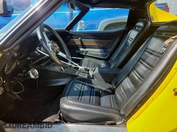 1973 Chevrolet Corvette with VIN 1Z37J3S409033, listed as a Copart auction lot 68823005 with 61,167 mi miles and Salvage title. Bid and sale history available at DreamBid. Image 7.