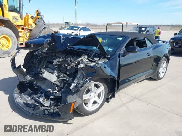 2023 Chevrolet Camaro 1LT with VIN 1G1FB3DX0P0155941, listed as a IAAI auction lot 41270283 with 27,406 mi miles and . Bid and sale history available at DreamBid. Image 2.