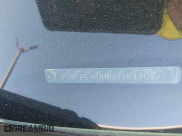 2022 Honda Pilot Touring 7-Passenger z VIN 5FNYF5H64NB015410, wystawiony jako IAAI lot #43007697 z przebiegiem 39 573 mil mil oraz . Historia ofert i sprzedaży dostępna na DreamBid. Obrazek 17.