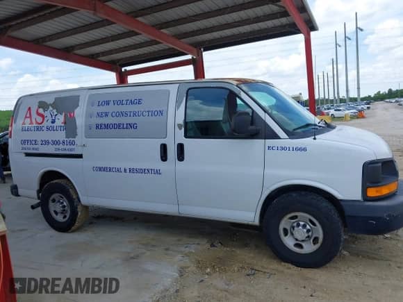 2012 Chevrolet Express Cargo with VIN 1GCWGFCA0C1120456, listed as a IAAI auction lot 42781725 with 118,485 mi miles and . Bid and sale history available at DreamBid. Image 13.