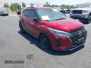 2024 Nissan Kicks SR with VIN 3N1CP5DV5RL510987, listed as a IAAI auction lot 42655469 with 10,017 mi miles and . Bid and sale history available at DreamBid. Image 1.
