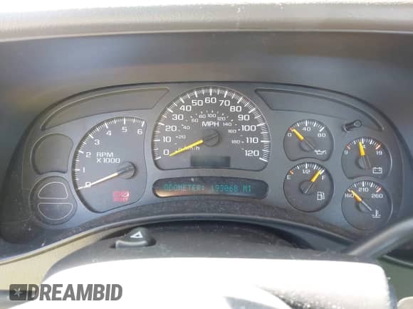 2005 GMC Sierra 1500 Work Truck z VIN 1GTEC14X75Z329484, wystawiony jako IAAI lot #42024970 z przebiegiem 193 068 mil mil oraz . Historia ofert i sprzedaży dostępna na DreamBid. Obrazek 7.