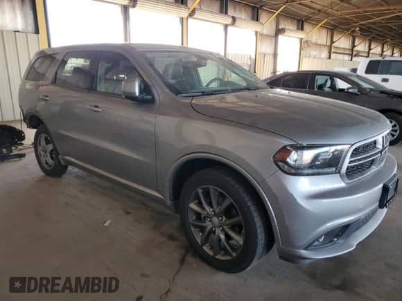 2018 Dodge Durango GT with VIN 1C4RDJDG1JC345465, listed as a Copart auction lot 43808425 with 122,692 mi miles and Salvage title. Bid and sale history available at DreamBid. Image 4.