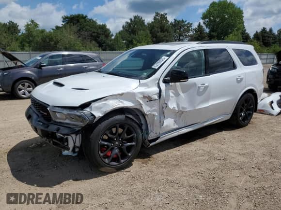 2024 Dodge Durango R/T Plus with VIN 1C4SDJCT4RC155431, listed as a Copart auction lot 62893525 with 14,612 mi miles and Salvage title. Bid and sale history available at DreamBid. Image 1.
