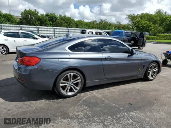 2017 BMW 4 Series 430i with VIN WBA4R7C53HK895648, listed as a Copart auction lot 80531895 with 63,883 mi miles and Salvage title. Bid and sale history available at DreamBid. Image 3.