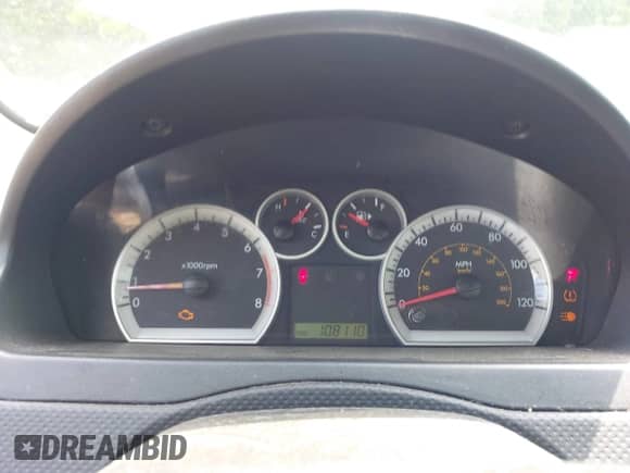 2008 Chevrolet Aveo LS with VIN KL1TD56668B113890, listed as a IAAI auction lot 42340441 with 108,110 mi miles and . Bid and sale history available at DreamBid. Image 15.