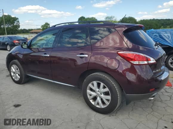 2013 Nissan Murano LE с VIN JN8AZ1MU6DW213801, выставлен на аукционе Copart как лот 55772825 с пробегом 59 286 миль миль и Списание • Salvage title. История ставок и продаж доступна на DreamBid. Изображение 2.