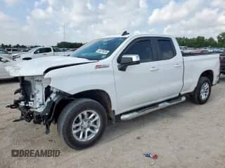 2023 Chevrolet Silverado 1500 LT z VIN 1GCRDDED7PZ325149, wystawiony jako Copart lot #64079225 z przebiegiem Nie podano mil oraz Szkoda całkowita • Salvage title. Historia ofert i sprzedaży dostępna na DreamBid. Obrazek 1.