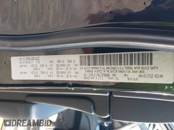 2020 Jeep Grand Cherokee Summit с VIN 1C4RJFJT6LC278002, выставлен на аукционе IAAI как лот 42115473 с пробегом 45 349 миль миль и . История ставок и продаж доступна на DreamBid. Изображение 9.