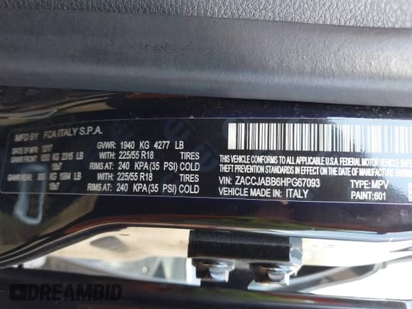 2017 Jeep Renegade Latitude с VIN ZACCJABB6HPG67093, выставлен на аукционе IAAI как лот 42717078 с пробегом 107 655 миль миль и . История ставок и продаж доступна на DreamBid. Изображение 9.