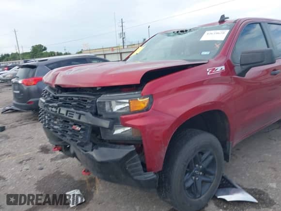 2021 Chevrolet Silverado 1500 Custom Trail Boss with VIN 1GCPYCEF8MZ266566, listed as a IAAI auction lot 42639628 with 102,975 mi miles and . Bid and sale history available at DreamBid. Image 6.