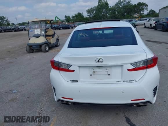 2015 Lexus RC 350 F Sport with VIN JTHSE5BC8F5003169, listed as a IAAI auction lot 42803871 with 130,118 mi miles and . Bid and sale history available at DreamBid. Image 16.