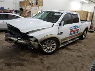 2013 Ram 1500 Longhorn with VIN 1C6RR7WT3DS709434, listed as a Copart auction lot 78908344 with 172,952 mi miles and Salvage title. Bid and sale history available at DreamBid. Image 1.