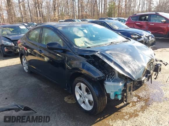 2013 Hyundai Elantra GLS with VIN KMHDH4AE4DU653873, listed as a IAAI auction lot 41564426 with 152,117 mi miles and . Bid and sale history available at DreamBid. Image 1.