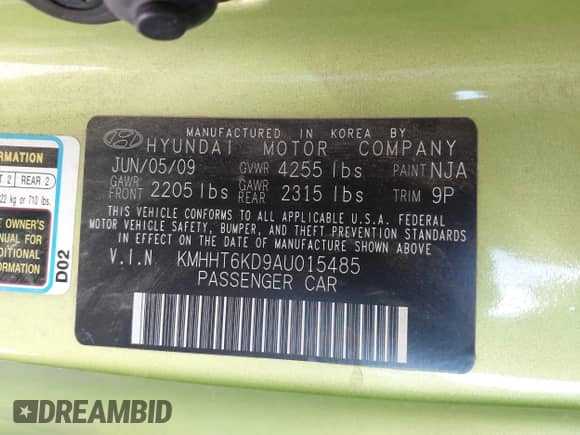 2010 Hyundai Genesis Coupe с VIN KMHHT6KD9AU015485, выставлен на аукционе IAAI как лот 42185325 с пробегом 106 864 миль миль и . История ставок и продаж доступна на DreamBid. Изображение 9.