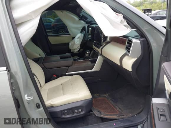 2024 Toyota Tundra 1794 Edition with VIN 5TFMA5DB7RX237449, listed as a IAAI auction lot 42300855 with 16,295 mi miles and . Bid and sale history available at DreamBid. Image 5.