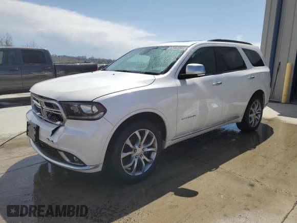 2017 Dodge Durango Citadel with VIN 1C4RDJEG7HC677399, listed as a Copart auction lot 52462005 with 160,770 mi miles and Salvage title. Bid and sale history available at DreamBid. Image 1.