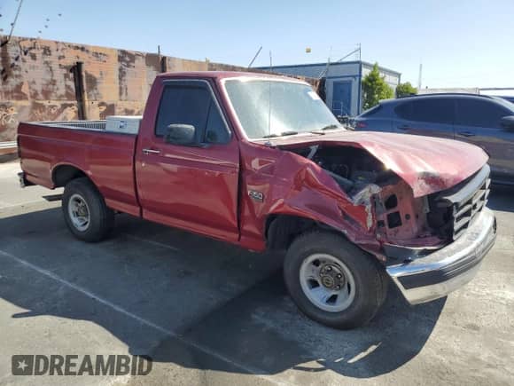 1995 Ford F-150 with VIN 1FTDF15Y3SLA17073, listed as a Copart auction lot 71723985 with 158,220 mi miles and Salvage title. Bid and sale history available at DreamBid. Image 4.