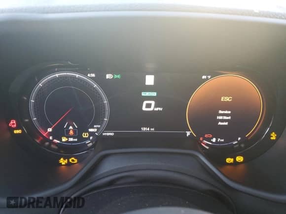 2024 Dodge Hornet R/T with VIN ZACPDFCW0R3A14419, listed as a Copart auction lot 75633264 with 1,314 mi miles and Salvage title. Bid and sale history available at DreamBid. Image 9.