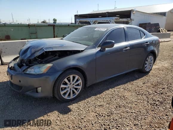 2006 Lexus IS 250 z VIN JTHCK262065004667, wystawiony jako Copart lot #63042315 z przebiegiem 242 738 mil mil oraz Czysty tytuł • Clean title. Historia ofert i sprzedaży dostępna na DreamBid. Obrazek 1.