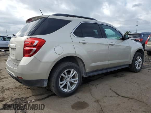 2016 Chevrolet Equinox LT with VIN 2GNALCEKXG1177586, listed as a Copart auction lot 69346615 with 130,320 mi miles and Salvage title. Bid and sale history available at DreamBid. Image 3.