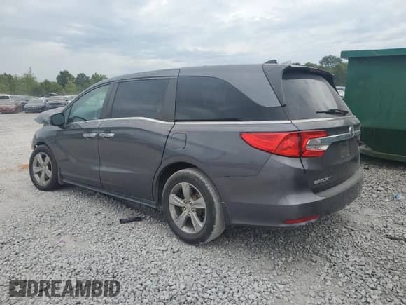 2018 Honda Odyssey EX z VIN 5FNRL6H52JB073911, wystawiony jako Copart lot #70838015 z przebiegiem Nie podano mil oraz Szkoda całkowita • Salvage title. Historia ofert i sprzedaży dostępna na DreamBid. Obrazek 2.