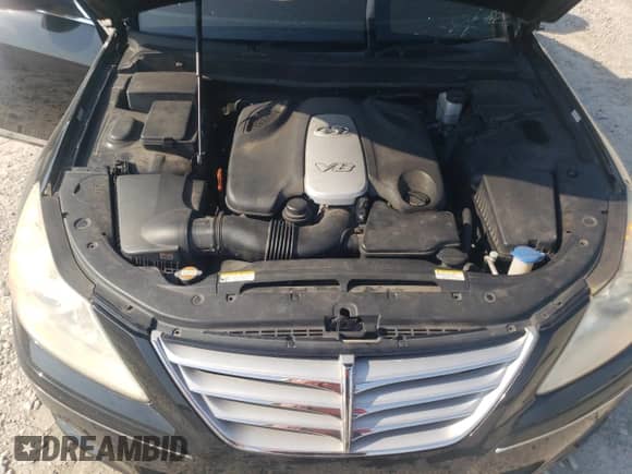 2009 Hyundai Genesis with VIN KMHGC46F19U064865, listed as a Copart auction lot 62038915 with 153,753 mi miles and Salvage title. Bid and sale history available at DreamBid. Image 11.
