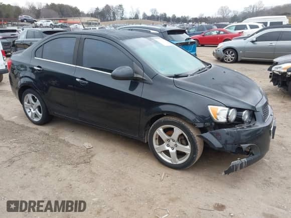 2013 Chevrolet Sonic LTZ with VIN 1G1JE5SH3D4128276, listed as a IAAI auction lot 41422177 with 160,086 mi miles and . Bid and sale history available at DreamBid. Image 1.