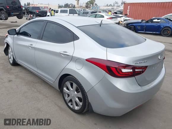2013 Hyundai Elantra GLS z VIN KMHDH4AE6DU779474, wystawiony jako IAAI lot #42569044 z przebiegiem 95 106 mil mil oraz . Historia ofert i sprzedaży dostępna na DreamBid. Obrazek 3.