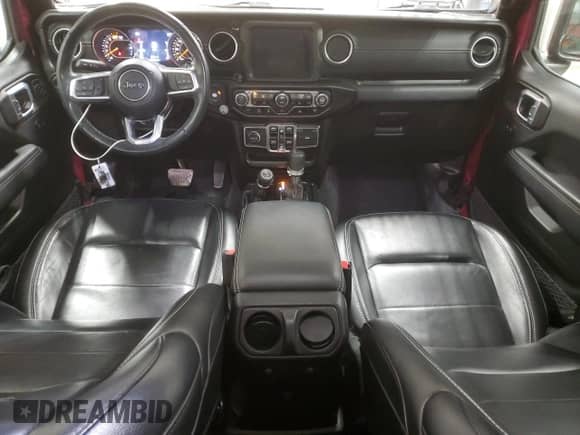 2022 Jeep Wrangler Unlimited Sahara with VIN 1C4HJXEN9NW120171, listed as a Copart auction lot 47029585 with 25,085 mi miles and Salvage title. Bid and sale history available at DreamBid. Image 8.