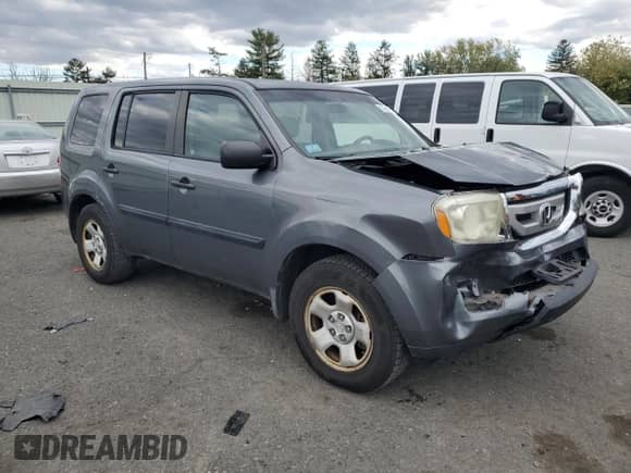 2010 Honda Pilot LX with VIN 5FNYF4H20AB014742, listed as a Copart auction lot 87434435 with 141,802 mi miles and Salvage title. Bid and sale history available at DreamBid. Image 4.