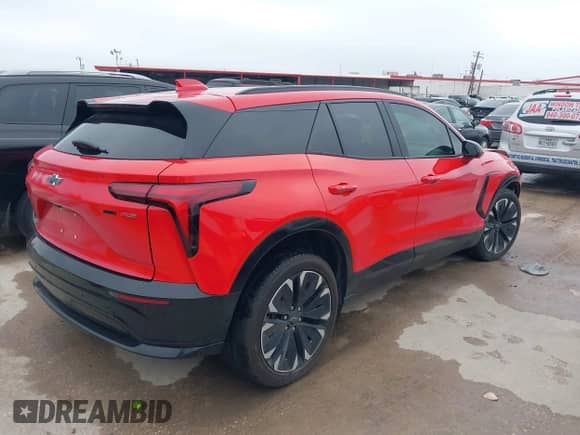 2024 Chevrolet Blazer EV eAWD RS with VIN 3GNKDCRJXRS200875, listed as a IAAI auction lot 41685206 with 7,610 mi miles and . Bid and sale history available at DreamBid. Image 4.