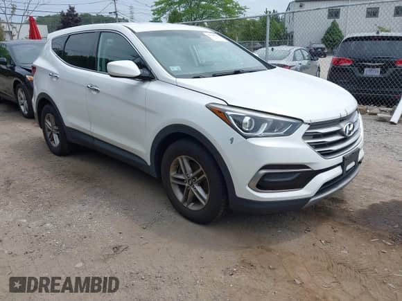2017 Hyundai Santa Fe 2.4L z VIN 5XYZTDLB0HG393894, wystawiony jako IAAI lot #42744520 z przebiegiem 81 644 mil mil oraz . Historia ofert i sprzedaży dostępna na DreamBid. Obrazek 1.