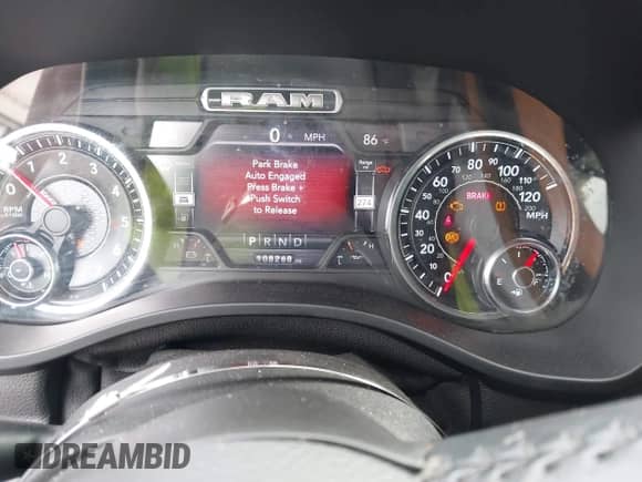 2020 Ram 1500 Lone Star z VIN 1C6SRFFT7LN146820, wystawiony jako IAAI lot #42605548 z przebiegiem 108 268 mil mil oraz . Historia ofert i sprzedaży dostępna na DreamBid. Obrazek 7.