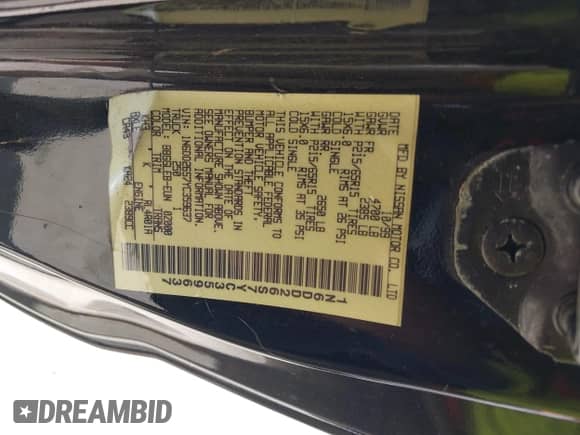 2000 Nissan Frontier XE with VIN 1N6DD26S7YC359637, listed as a IAAI auction lot 42752725 with 340,199 mi miles and . Bid and sale history available at DreamBid. Image 9.