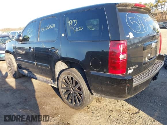 2009 Chevrolet Tahoe with VIN 1GNFK13589R110120, listed as a IAAI auction lot 41766777 with Not provided miles and . Bid and sale history available at DreamBid. Image 3.