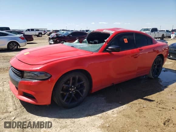 2020 Dodge Charger SXT with VIN 2C3CDXBG9LH193242, listed as a Copart auction lot 45888965 with 44,792 mi miles and Salvage title. Bid and sale history available at DreamBid. Image 1.