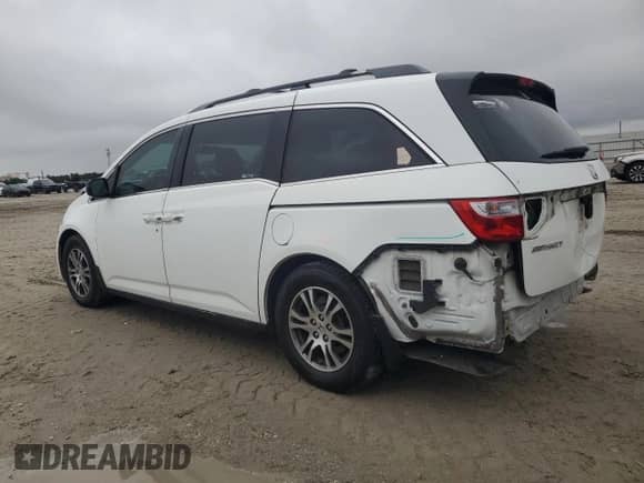 2013 Honda Odyssey EX-L z VIN 5FNRL5H69DB076280, wystawiony jako Copart lot #89840545 z przebiegiem 155 405 mil mil oraz Szkoda całkowita • Salvage title. Historia ofert i sprzedaży dostępna na DreamBid. Obrazek 2.