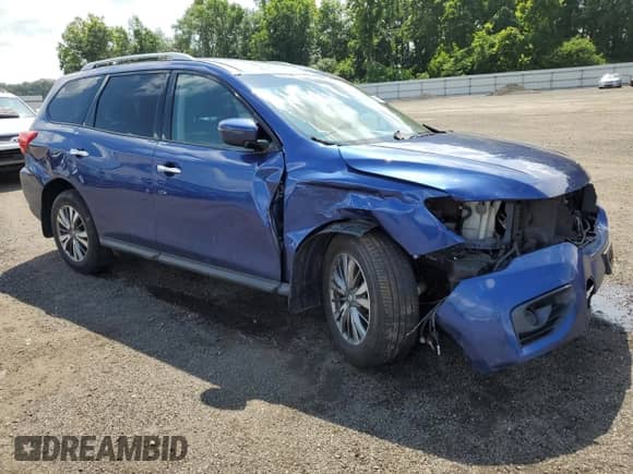 2018 Nissan Pathfinder S with VIN 5N1DR2MM5JC658778, listed as a Copart auction lot 63981275 with 134,634 mi miles and Salvage title. Bid and sale history available at DreamBid. Image 4.