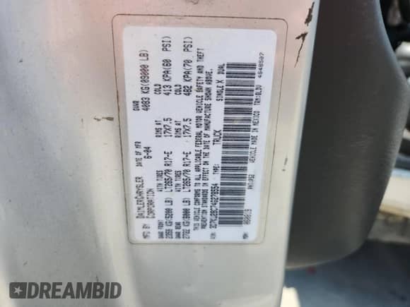 2004 Dodge 2500 SLT with VIN 3D7KU28C74G278554, listed as a Copart auction lot 62395095 with 235,184 mi miles and Salvage title. Bid and sale history available at DreamBid. Image 12.