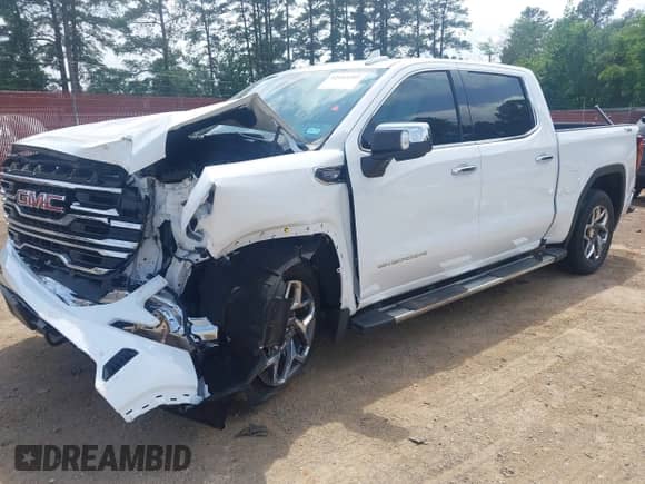 2023 GMC Sierra 1500 SLT with VIN 3GTUUDED5PG155237, listed as a IAAI auction lot 42103297 with 45,627 mi miles and . Bid and sale history available at DreamBid. Image 18.